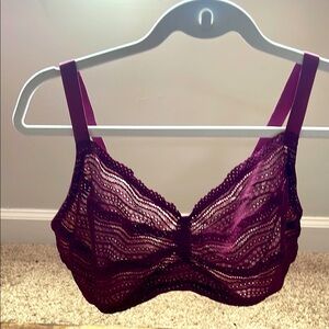 Cosabella Curvy Lace Bralette in Deep Purple